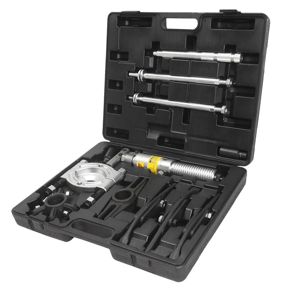 Съемник гидравлический 4т, длина 185/250, ширина 75/55-255/110, поршень 60мм масса 11кг в кейсе JTC купить