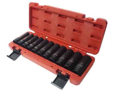 Набор головок торцевых 1/2" 6-ти гранных 10-24мм ударных глубоких 11 предметов JTC Набор головок торцевых 1/2" 6-ти гранных 10-24мм ударных глубоких 11 предметов JTC