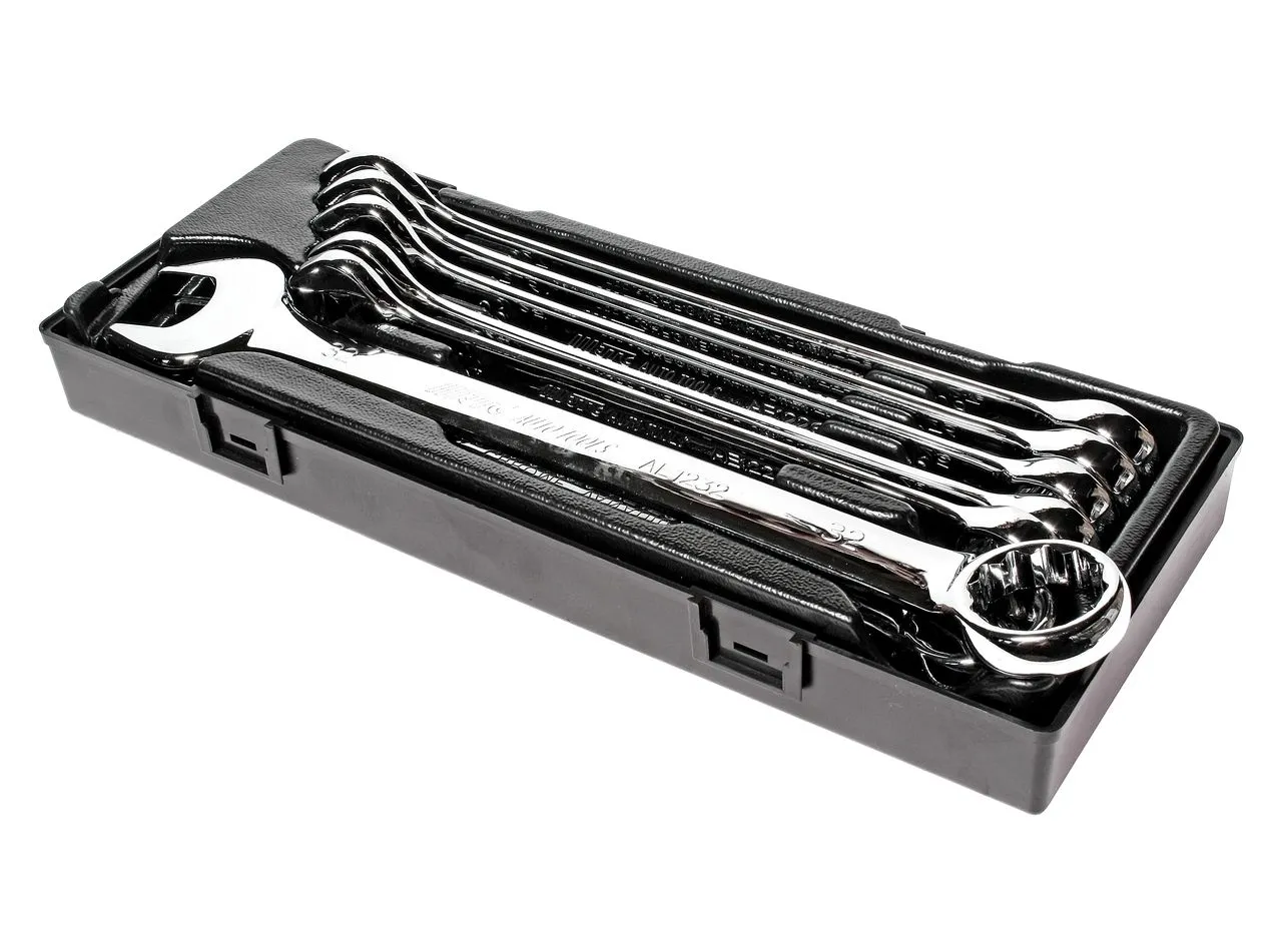 Набор ключей комбинированных 24-32мм с зеркальной полировкой 8 предметов в кейсе JTC купить