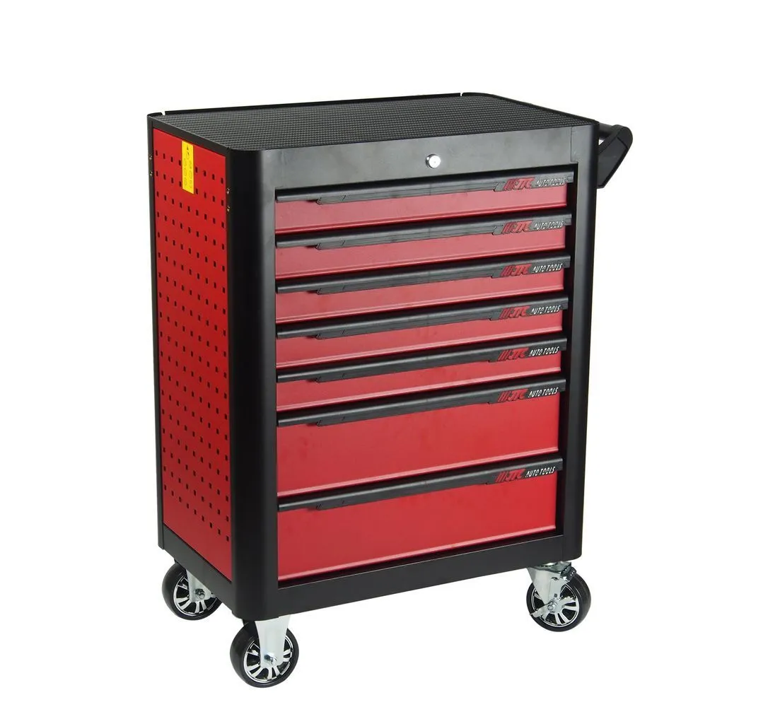 Тележка инструментальная 7 секций красная на колесах JTC купить