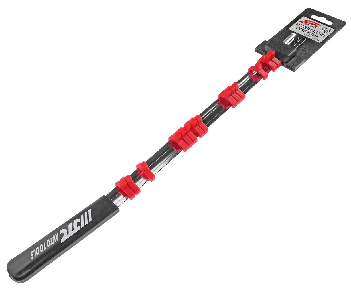 Держатель головок 1/4" L=445мм стальная рейка 14шт. (пластиковая рукоятка) JTC купить