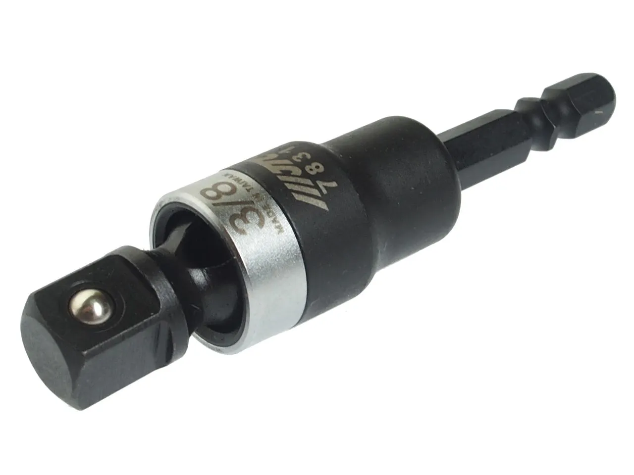 Адаптер 1/4"х3/8" (6.35мм) карданный под шуруповерт JTC фото товара COMPASS MARKET Адаптер 1/4"х3/8" (6.35мм) карданный под шуруповерт JTC купить