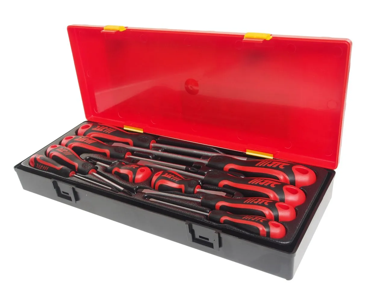 Набор отверток усиленных 10 предметов в кейсе JTC купить