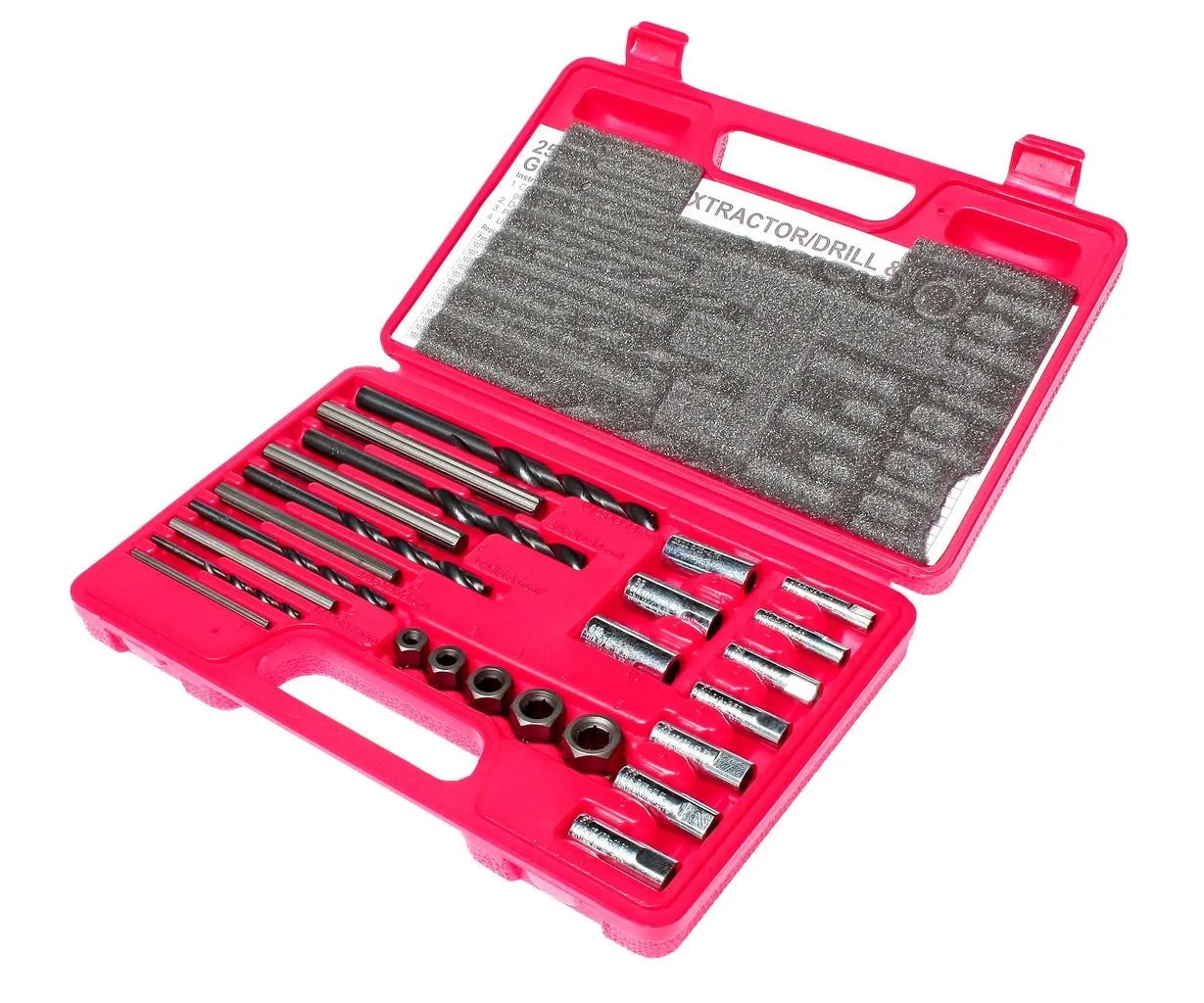 Набор экстракторов 5-16мм для поврежденных болтов 25 предметов в кейсе JTC купить