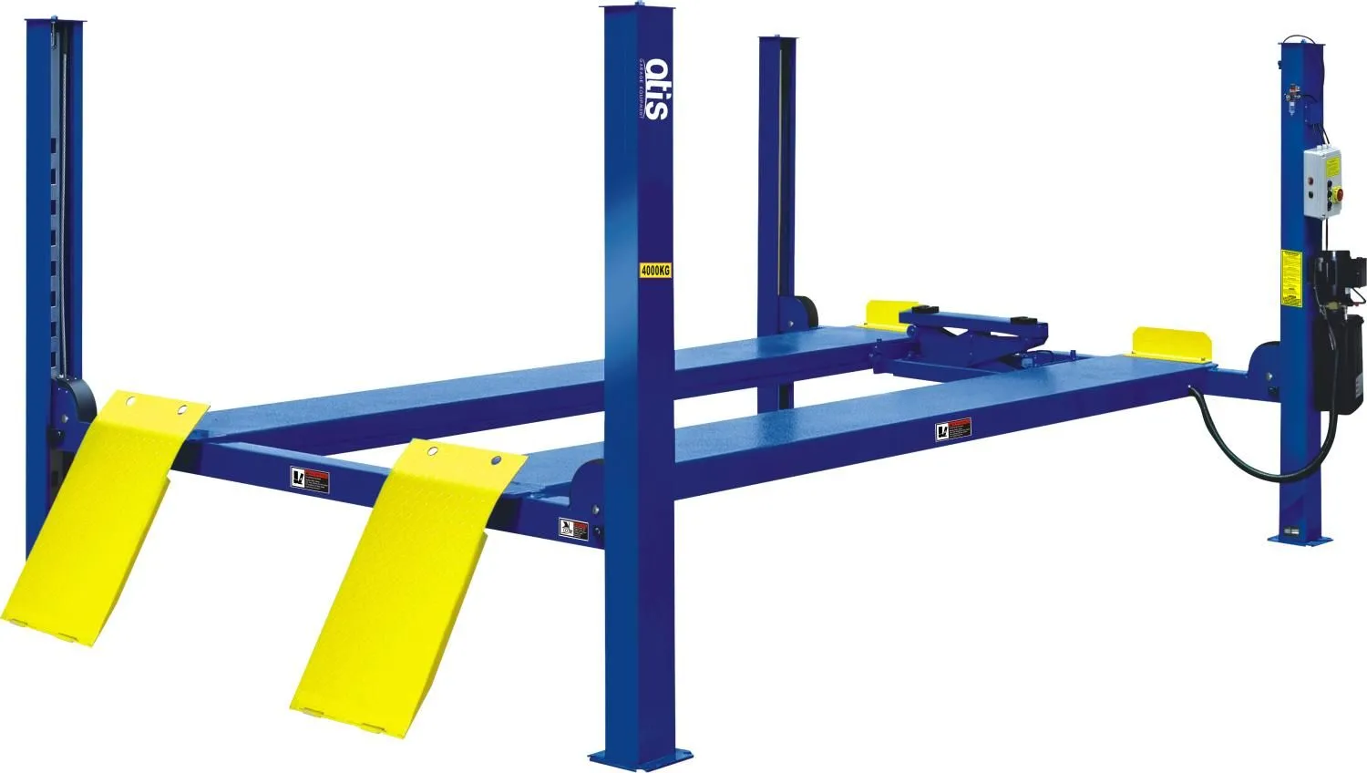 Электрогидравлический подъемник 412 Подъемник четырехстоечный, 5,5 т. для слесарных работ