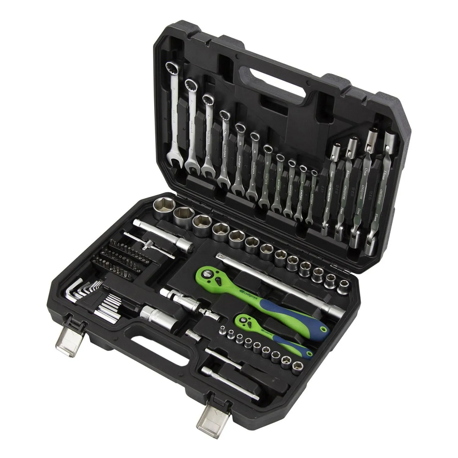 Набор инструментов 89 предметов, CrV 1/2", 1/4" Сибртех купить