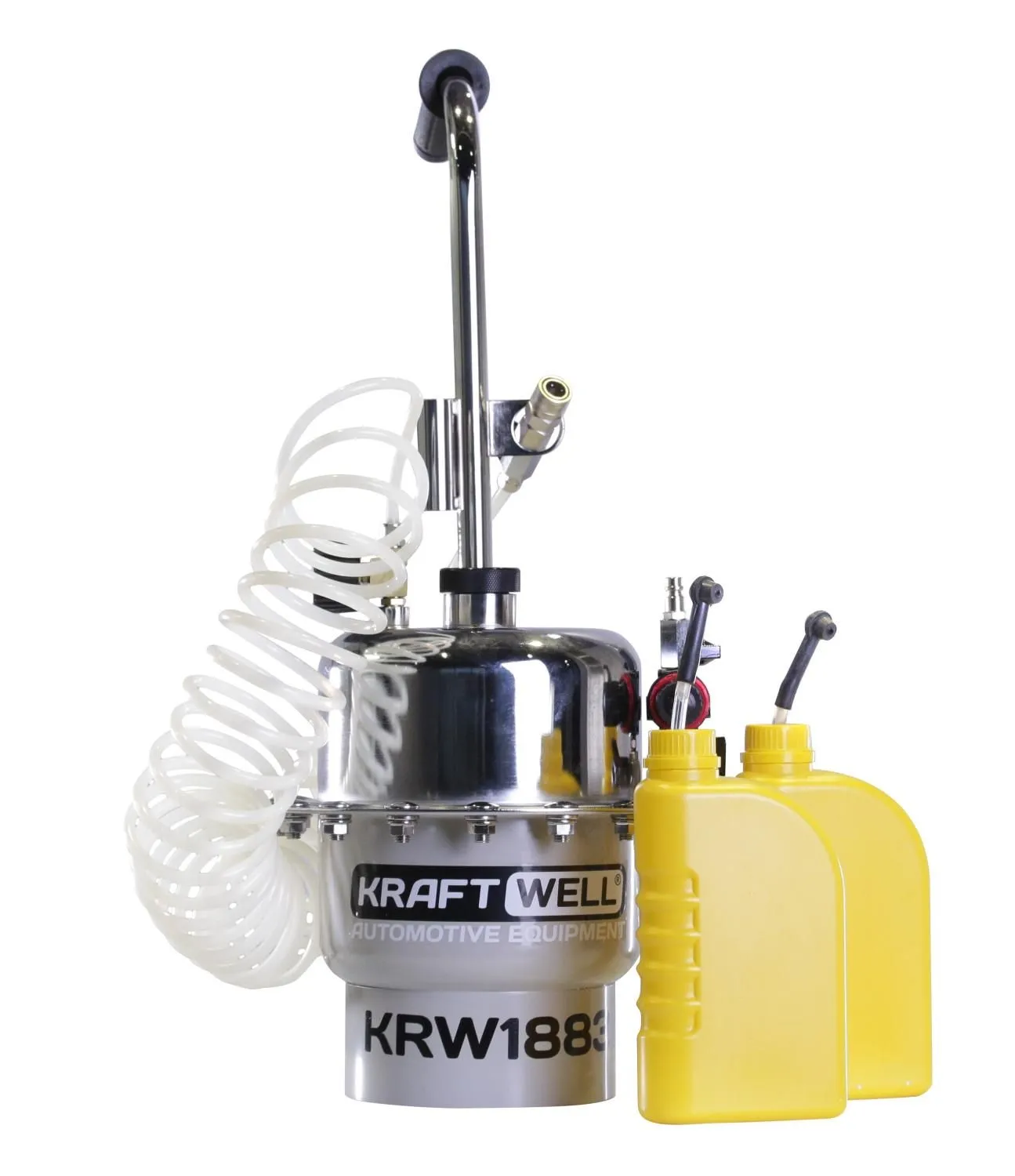 KraftWell KRW1883 Устройство пневматическое для прокачки гидросистем автомобиля KraftWell KRW1883 Устройство пневматическое для прокачки гидросистем автомобиля