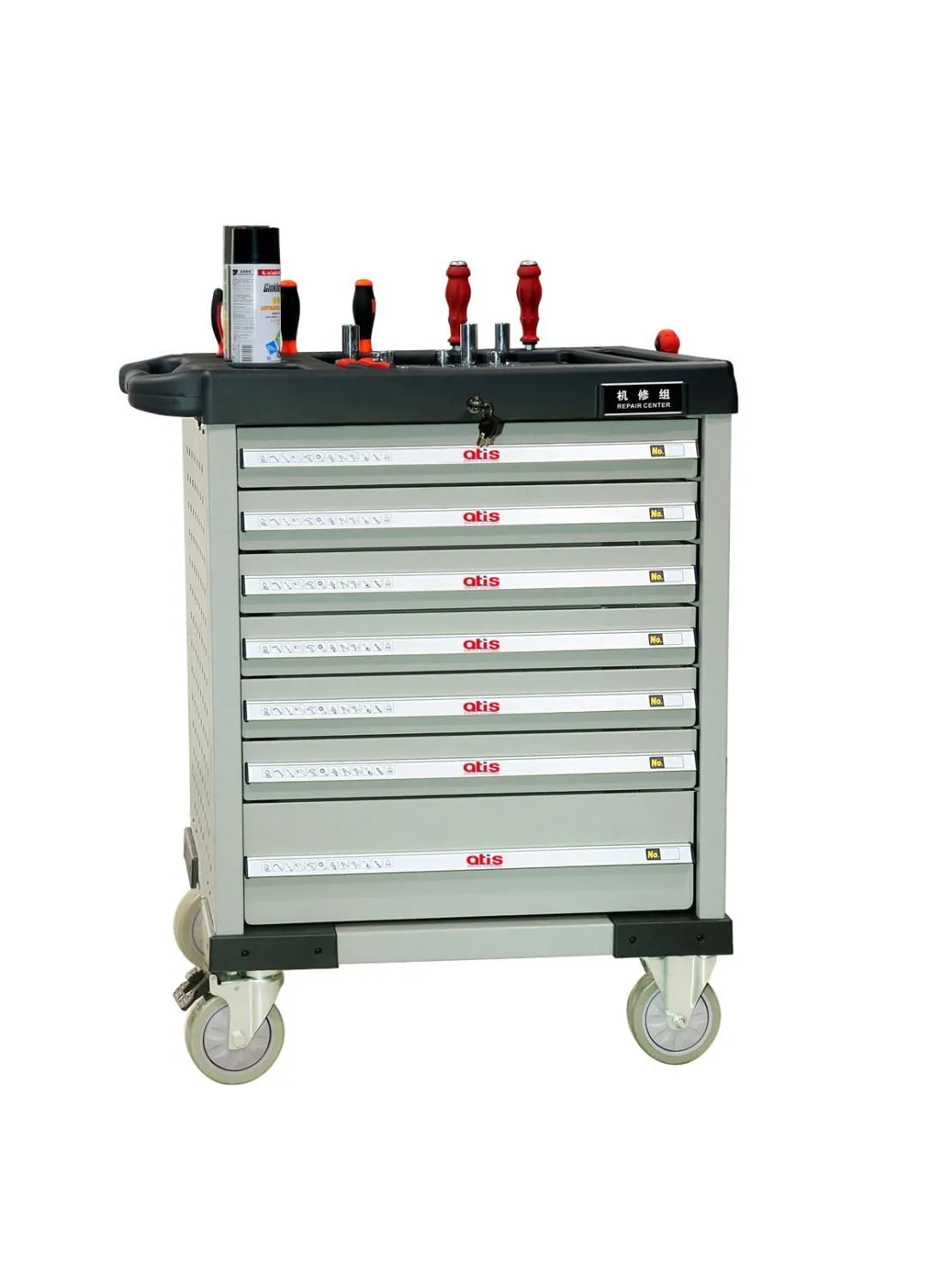 CT707 Инструментальная тележка 350кг, 7 полок, габариты 800*470*900мм купить