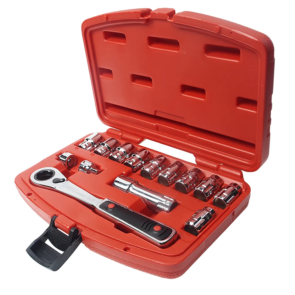 Набор головок со сквозным отверстием 10-19мм 14 предметов в кейсе JTC купить