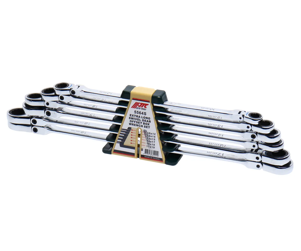 Набор ключей накидных трещоточных удлиненных JTC купить