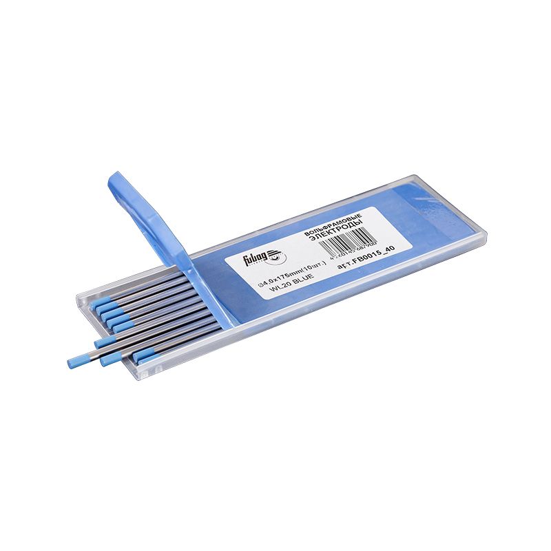 FUBAG Вольфрамовые электроды D4.0x175мм (blue)_WL20 (10 шт.) FUBAG Вольфрамовые электроды D4.0x175мм (blue)_WL20 (10 шт.)